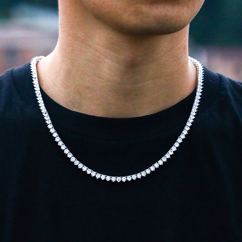 4mm Moissanite Diamond Tennis Chain