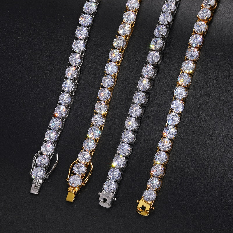 8mm-10mm Moissanite Tennis Necklace