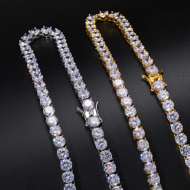 8mm-10mm Moissanite Tennis Necklace