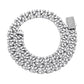 12mm Baguette Chain Link Necklace
