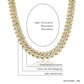 18mm Baguette Prong Cuban Link