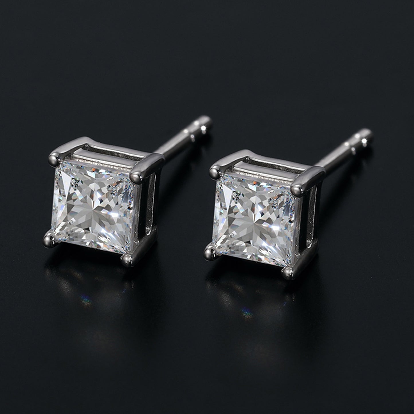 Sterling Silver Square Earrings