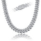 18mm Baguette Prong Cuban Link