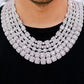 13mm Iced Out Baguette Necklace