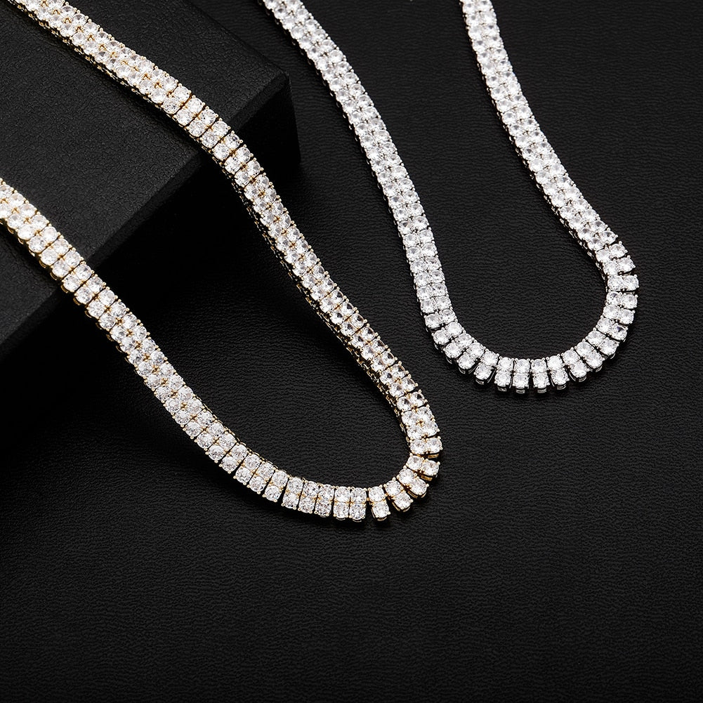 2 Row Tennis Chain Necklace