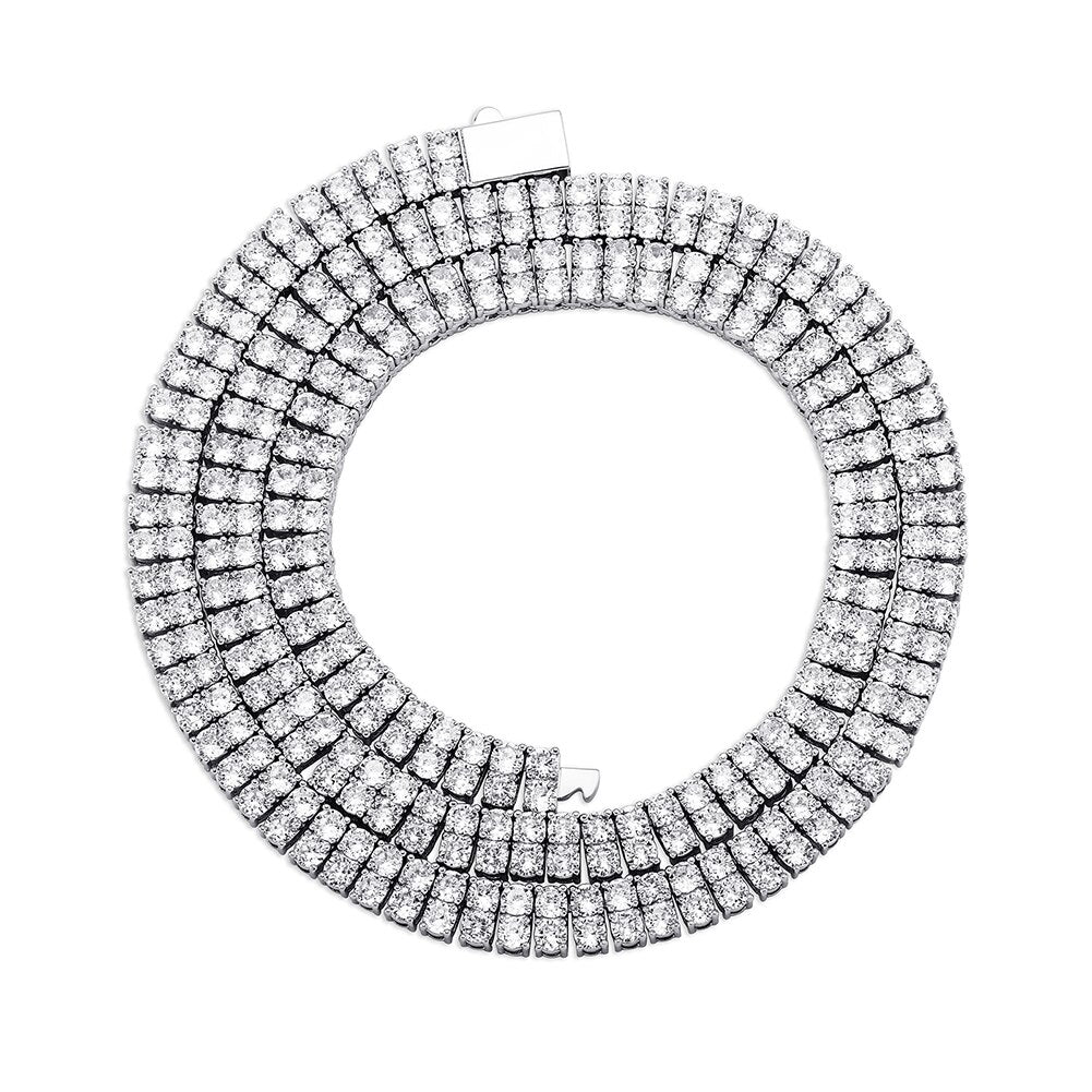 2 Row Tennis Chain Necklace
