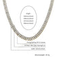 2 Row Tennis Chain Necklace